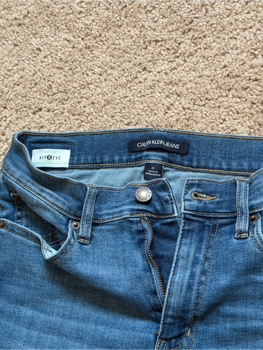 Calvin Klein Jeans Women's Medium Blue Skinny Jeans